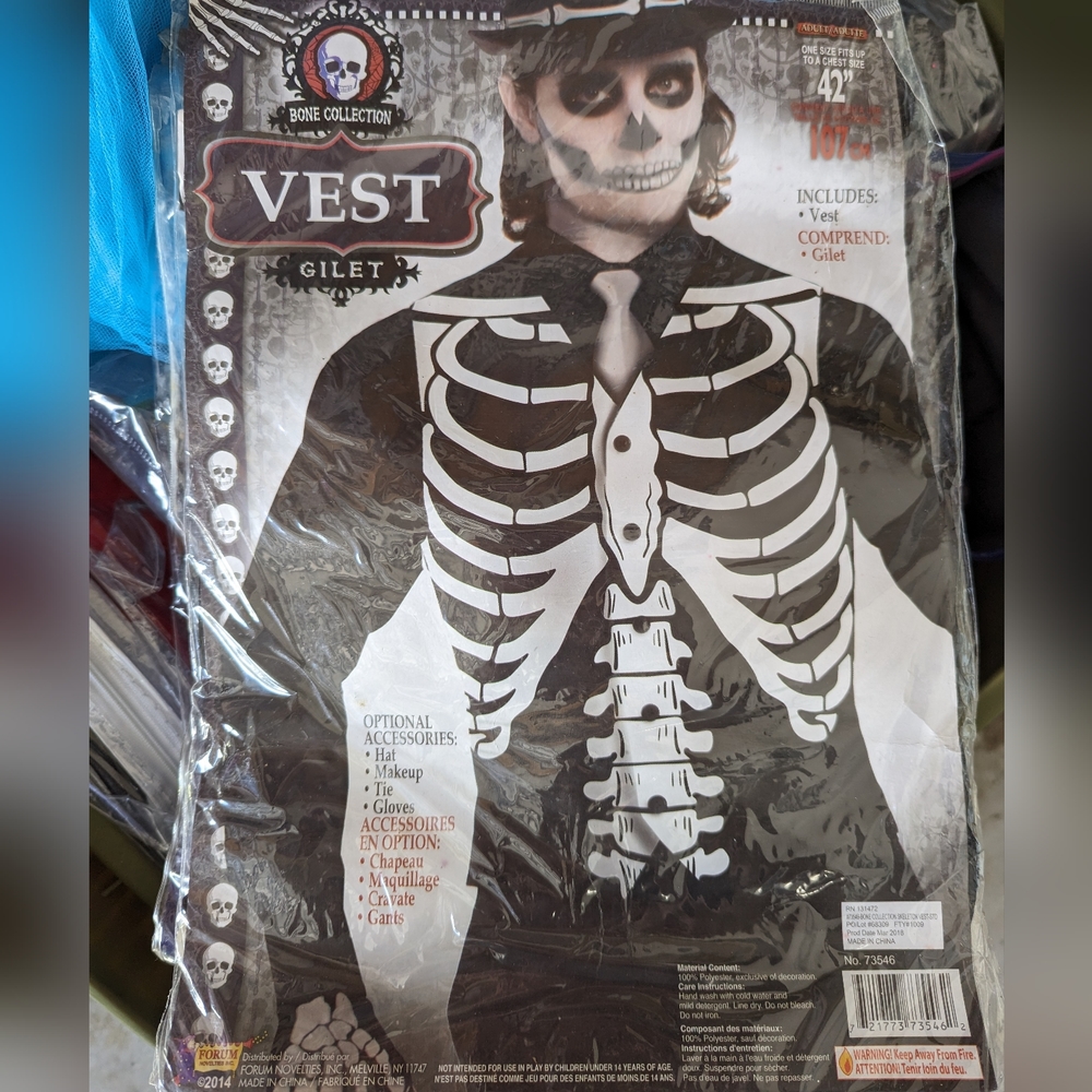 Skeleton vest